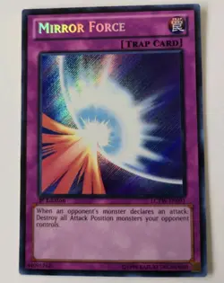 Yugioh Mirror Force LCYW-EN091 Secret Rare NM 1st Edition - Image 2