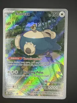 Snorlax - 051 (Pokemon Center Exclusive) 051 Sv: Scarlet & Violet Promo Card NM - Image 1