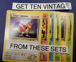 1st Edition -AND Rares -Old Pokemon Cards - 100% Vintage Pack - ONLY WOTC - Image 4