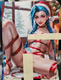 1/1 Only 1 Made Jinx Christmas NSFW F/N Arcane Legends Lonestar Customs Card - Image 1