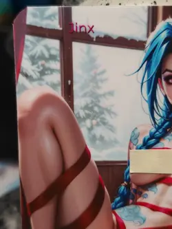 1/1 Only 1 Made Jinx Christmas NSFW F/N Arcane Legends Lonestar Customs Card - Image 2