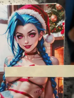 1/1 Only 1 Made Jinx Christmas NSFW F/N Arcane Legends Lonestar Customs Card - Image 3