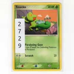 Pokemon TCG Treecko 67/100 EX Crystal Guardians Regular Common Card EN-LP 2006 - Image 3