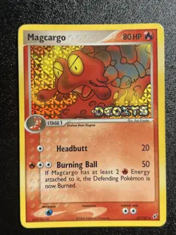 Magcargo 37/107 Pokemon TCG ex Deoxys Reverse Holo STAMPED Card (Moderate Play) - Image 1