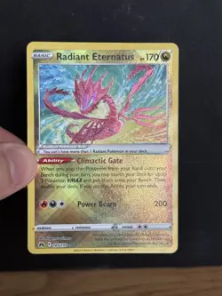 Pokemon TCG Radiant Eternatus Crown Zenith Holo Card 105/159 Radiant Rare - Image 3