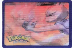 Rare Pokemon Mewtwo 1998 Nintendo Gamefreak Hasbro 3D Lenticular Promo Card - Image 1
