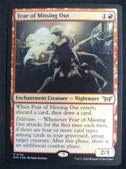 Fear of Missing Out Foil - DSK - Mtg Card #3IH - Image 1