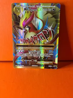 M Pidgeot EX 105/108 XY Evolutions Full Art Holo Pokemon Card MP Condition - Image 1