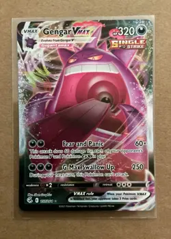 Pokemon TCG Gengar VMAX 157/264 Swsh08: Fusion Strike Holo Card Mint Condition - Image 1