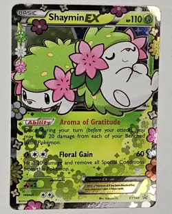 Pokemon TCG Shaymin EX XY148 Generations Holo Black Star Promo Card - Image 1