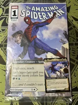 NYCC 2025 exclusive MTG Peter Parker Amazing Spider-man MARVEL COMIC & CARD - Image 2
