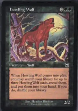 Howling Wolf - Mercadian Masques: #252, Magic: The Gathering Lp R209 - Image 1