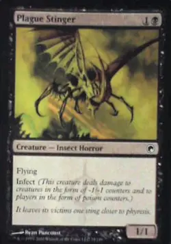 Plague Stinger - Scars of Mirrodin: #75, Magic: The Gathering Lp R209 - Image 1