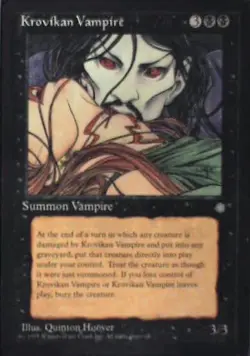 Krovikan Vampire - Ice Age: #141, Magic: The Gathering Nm R208 - Image 1