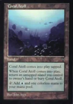 Coral Atoll - Visions: #160, Magic: The Gathering Nm R208 - Image 1