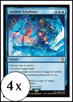 MTG - 4 x Sublime Epiphany - Playset 4x x4 - Final Fantasy Commander - Image 1