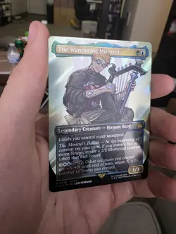The Wandering Minstrel (Borderless) (Surge Foil) Final Fantasy Foil 0548 English - Image 1