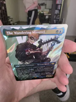 The Wandering Minstrel (Borderless) (Surge Foil) Final Fantasy Foil 0548 English - Image 5
