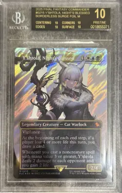 BGS 10 BLACK LABEL Magic the Gathering Y'shtola Surge Foil Final Fantasy - Image 1