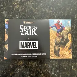 MTG Secret Lair x Marvel's Spider-Man: Daily Bugle Breaking News Rainbow Foil - Image 1