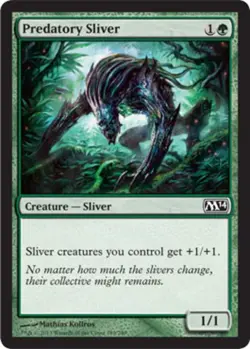 Predatory Sliver - Magic 2014 (M14) #189/249 MTG Magic The Gathering - Image 1