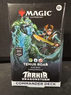 Magic The Gathering: - Tarkir Dragonstorm Temur Roar Commander Deck - Image 1