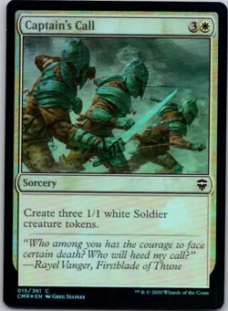 Magic the Gathering Foil Captain's Call Commander Legends MTG Free Shipping! - Image 1