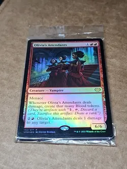 Olivia's Attendants FOIL (Sealed) x1 MTG ENGLISH Rare - Check My Store! - Image 1