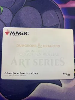 Magic The Gathering TCG Forgotten Realms Art Series Critical Hit 38/81 - Image 1