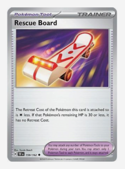 Pokemon - Rescue Board - 159/162 - Temporal Forces - NM/M - Image 1