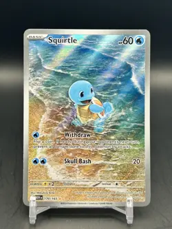 2023 Pokemon Squirtle, Wartortle, & Blastoise EX Scarlet & Violet 151 IR/SIR Set - Image 3