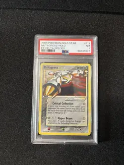 Pokemon 2005 EX Delta Species Gold Star #113 Metagross-Holo PSA 7 - Image 5