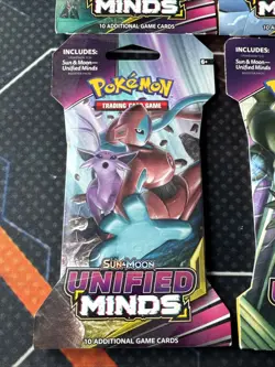 Pokemon Sun & Moon Unified Minds Sleeved Booster Packs Complete Art Set of 4 - Image 5
