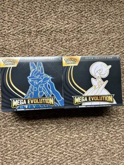 Pokemon TCG Mega Evolutions ETB Lucario And Gardevoir English Sealed - Image 1