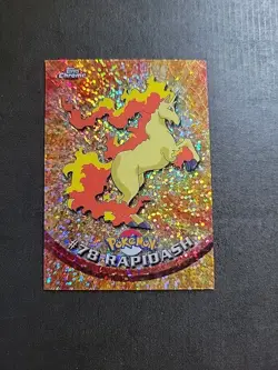 Pokemon Topps Chrome Series 1 Rapidash Sparkle LP - Image 1