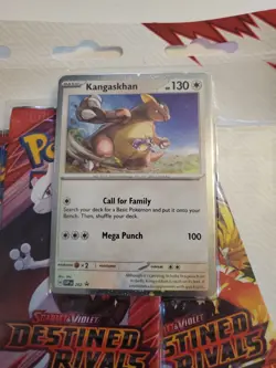 Pokemon TCG Destined Rivals 3 Pack Blister w/ Kangaskhan Promo - IN HAND - Image 2