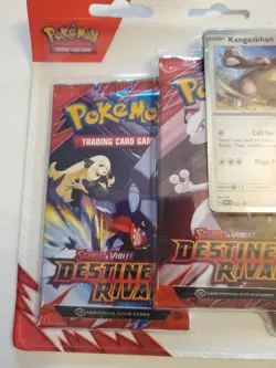 Pokemon TCG Destined Rivals 3 Pack Blister w/ Kangaskhan Promo - IN HAND - Image 3