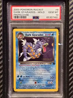 Dark Gyarados *PSA GM 10* SWIRL Holo * Pre Release * Team Rocket *2000* Pokemon - Image 1