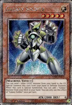Galaxy Soldier - Platinum Secret Rare 1st Edition RA04-EN219 - NM - YuGiOh - Image 1