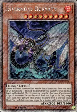 Infernoid Devyaty - Platinum Secret Rare 1st Edition RA04-EN248 - NM - YuGiOh - Image 1
