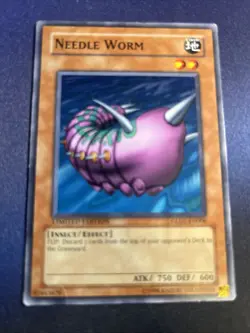 *** NEEDLE WORM *** (LIGHTLY PLAYED) GLD1-EN006 YUGIOH! - Image 1