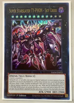 Yugioh! Super Starslayer TY-PHON - Sky Crisis RA04-EN072 Ultra Rare NM - Image 1