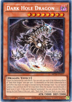 Dark Hole Dragon MP24-EN117 Secret Rare Prismatic Secret Rare 1st Edition Yugioh - Image 1