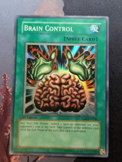 Yugioh! Brain Control - TLM-EN038 - Super Rare - 1st edition - Very Light Play - Image 1