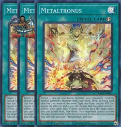 Yugioh! 3x Metaltronus RA04-EN100 Super Rare 1st Ed NM - Image 1