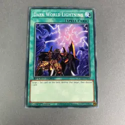 Yugioh! Midterm Destruction Dark World Lightning SGX3-ENA16 Common 1st Edition - Image 1