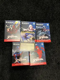 Magic: The Gathering Spider-Man Welcome Deck 5 Colors SEALED Plus Promo Card - Image 1