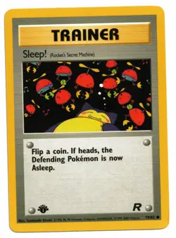 Pokemon Card: Sleep! 79/82 Team Rocket Set 1st Edition! EXC - Image 1