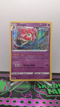 Florges 073/203 Holo Rare Card NM Evolving Skies Pokemon TCG 2021 - Image 1