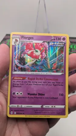 Florges 073/203 Holo Rare Card NM Evolving Skies Pokemon TCG 2021 - Image 3
